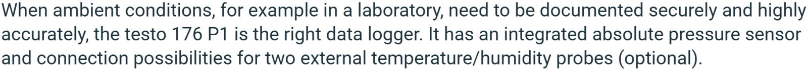 אוגר נתונים טמפרטורה TESTO 176-P1 DATA LOGGER TEXT